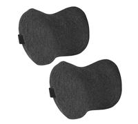 Cuscino per il collo dell'auto, 2 cuscini ergonomici in memory foam e poggiatesta per sedile per alleviare l'affaticamento della guida, comfort e sostegno al collo
