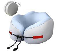 Cuscino per il collo in schiuma della memoria del poggiatesta, supporto compatto | Cucchi per dormire a forma di U per aerei, auto, ufficio, a casa, pisolino, voli a lungo raggio, bambini e adu