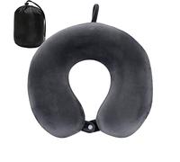 Cuscino per il collo per i viaggi, cuscino da viaggio aggiornato per aeroplano 100% puro memory foam cuscino da viaggio per il sonno del poggiatesta di volo, accessori aerei portatili