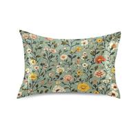 Cuscino per il corpo con fiori autunnali e garofano, verde salvia, con chiusura a busta, federa per cuscino in euro, dimensioni standard con chiusura a busta, per stanza, 50,8 x 66 cm