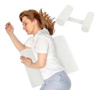 Cuscino per il corpo per dormire e respirare meglio, ideale per chi dorme sul lato e sulla schiena, comodo design a cilindro arrotolabile