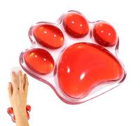 Cuscino per il poggiapolsi trasparente, morbido poggiapolsi a forma di di gatto, morbido poggiapolsi per alleviare i disturbi delle mani, ergonomico