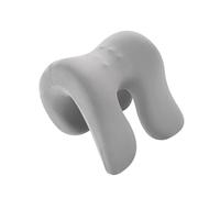 Cuscino per Il, poggiatesta, per Il Collo, Morbido, per Uomo e Donna, Lavabile, sfoderabile, Multiuso, con Cerniera, Traspirante, Grigio Chiaro Pieno