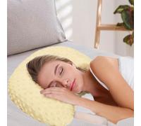 Cuscino per Il Rilassamento con Foro per Le Orecchie, Cuscino per Dorme di Lato