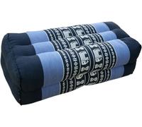 Cuscino per la Meditazione, Cuscino di Blocco, Cuscino Quadrato di Supporto Yoga, Supporto per il Collo Thailandese con Kapok - Nero/blu, 10x20x30 cm, Cuscino per la Meditazione Cuscino per la Seduta