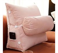 cuscino per la schiena, Cuscino ergonomico per divano, poltrona letto, supporto per il collo rimovibile per guardare la TV e giocare(Light Bean Paste,45x50x22 CM)