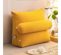 cuscino per la schiena, Cuscino per divano letto da gettare sul pavimento per leggere, giocare, TV, alleviare il dolore, carino, per la schiena e vita(Turmeric,45 x 50 x 22 CM)