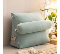 cuscino per la schiena, Cuscino per divano letto da gettare sul pavimento per leggere, giocare, TV, alleviare il dolore, carino, per la schiena e vita(Bean Green,45 x 50 x 22 CM)