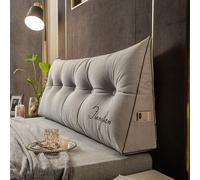 Cuscino per la schiena per letto, divano, lettura, testiera letto, cuscino a cuneo per la schiena, ricamo di lusso, comodo cuscino di supporto lombare per leggere a letto, divano relax (dimensioni