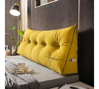 Cuscino per la schiena per letto, divano, lettura, testiera letto, cuscino a cuneo posteriore, ricamo di lusso, comodo cuscino di supporto lombare per leggere a letto, divano relax (dimensioni: 200 x