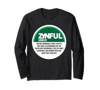 Cuscino per Labbra peccaminoso Stile di Vita con Sacchetto di nicotina aromatizzato Divertente Maglia a Manica