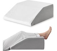 Cuscino per le gambe, cuscino rialzato per le gambe da 8 pollici per gambe, poggiatesta, dormire, cuscino con zeppa per le gambe per dormire lateralmente, cuscino con zeppa per gambe in memory foam