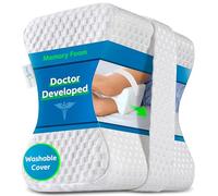 Cuscino per le Ginocchia Sviluppato da Medici - Supporto Ortopedico in Memory Foam per Traversine Laterali, Sciatica, Dolore Lombare - Cuscino per Gambe per Dormire sul Lato - Manuale Incluso