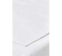 Cuscino per lettino Meyco Baby Molton (protezione per materasso in 100% cotone con intercalare in PU, morbida e confortevole, impermeabile e traspirante, dimensioni: 40 x 50 cm), bianco