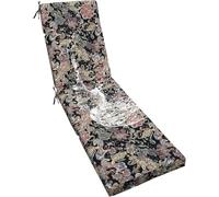 Cuscino Per Lettino Prendisole Sfoderabile Materassino Imbottito Da Esterno Tessuto Impermeabile Anti-UV Design Pieghevole In 4 Parti Per Giardino, Piscina(Style D,1PC 72x21IN/180x53cm)