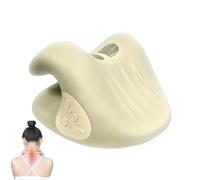 Cuscino per massaggio cervicale ricaricabile, cuscino correttivo per collo e spalle, ideale per massaggio al collo e alla schiena, massaggiatore portatile per il massimo comfort, perfetto per uso