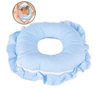 Cuscino per Massaggio facciale Spa, Cuscino per Riposo con Cuscino in Poliestere per Il Viso Relax con Foro di respirazione, Sovrapposizione Morbida Viso Relax Culla Cuscino (Blu)