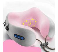 Cuscino Per Massaggio Portatile, Con Cuscino A U, Massaggiatore Per Colonna Vertebrale Cervicale, Auto, Casa, Ufficio, Cuscino Per Massaggio A Forma Di U, Vibrazione + Riscaldamento + Ricarica