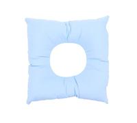 Cuscino per Massaggio Viso Blu in Cotone Perlato, Foro | Lettino Massaggio e Letto Beauty, Supporto Comodo, Favorisce la Respirazione il Riposo