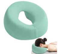 Cuscino per massaggio viso in memory foam, in fibra sintetica, con foro per massaggi, stile semplice, a forma di U, per spa, salone, scuola, ufficio, 29 x 26 x 13 cm