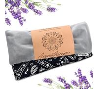 Cuscino per occhi alla lavanda per rilassamento, yoga, sonno - Maschera per occhi ponderata per mal di testa, seni paranasali, aromaterapia, impacco termico umido, accessorio per meditazione, regalo