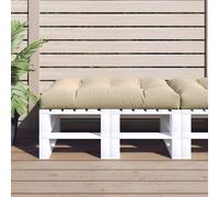 Cuscino per Pallet Beige 120x80x12 cm in Tessuto