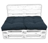 Cuscino per pallet sedile 120 x 80 cuscino per pallet supporto blu scuro