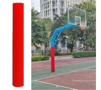 Cuscino Per Palo Di Basket Imbottitura in schiuma rossa per palo da gioco, tappetino rotondo per tutte le stagioni, tappetino per palo da fitness per aree di attività per bambini(80x180cm/31.5x71in)