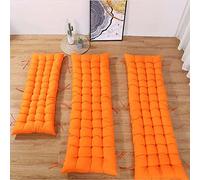 Cuscino per panca a 2/3 posti rettangolare, per interni ed esterni, spesso e morbido, adatto per mobili da giardino, dondoli, chaise longue, sdrai, panche, 120 x 50 cm, arancione