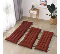 Cuscino per panca a 2/3 posti rettangolare, per interni ed esterni, spesso e morbido, adatto per mobili da giardino, dondoli, chaise longue, sdrai, panche, 170 x 50 cm, marrone