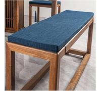 Cuscino per panca a 2/3 posti, sfoderabile e lavabile, in schiuma ad alta resilienza, antiscivolo, per uso interno ed esterno, 160 x 35 x 5 cm, essenziale per patio e giardino, colore: blu navy