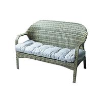 Cuscino per panca a dondolo da giardino a 2 o 3 posti, spessore 10 cm, grigio, 130 x 50 cm, con lacci per una vestibilità sicura