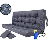 Cuscino per panca a dondolo da giardino, per panca altalena Hollywood, per interni ed esterni; 180 cm, blu navy