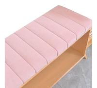 Cuscino per panca antiscivolo, lavabile, cuscino rimovibile da giardino per interni ed esterni, cuscino per sedia per malati, rosa, 150 x 45 cm, soluzione comoda per sedersi