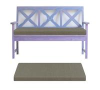 Cuscino per panca antiscivolo, lavabile, per esterni, giardino e interni, grigio scuro, 140 x 35 x 5 cm, sfoderabile, perfetto per davanzale e mobili a dondolo