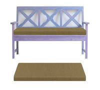 Cuscino per panca antiscivolo, lavabile, per interni ed esterni, sfoderabile, marrone chiaro, 100 x 50 x 5 cm, perfetto per giardino, patio e posti a sedere malati