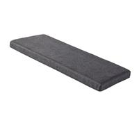 Cuscino per Panca Antiscivolo Sfoderabile Lavabile 20x95cm Grigio Scuro | Cuscini Per Panca Interno Esterno Su Misura Resistente Per Mobili Da Giardino, Dondoli