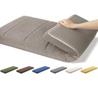 Cuscino Per Panca Da Birra Impermeabile Cuscini Per Sedie Giardino Panche Altalena Patio- 5cm Spessore Con Fondo Antiscivolo, Copertura Lavabile & Cerniera Per Tenda Festa(Light Gray,140x50x5cm)