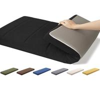 Cuscino Per Panca Da Birra Impermeabile Cuscini Per Sedie Giardino Panche Altalena Patio- 5cm Spessore Con Fondo Antiscivolo, Copertura Lavabile & Cerniera Per Tenda Festa(Black,80x35x5cm)