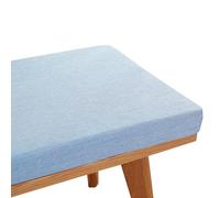 Cuscino per Panca da Eesterno, Cuscino per Seduta Sedia da Giardino, Cuscino del Sedile Oscillante Cuscini da Eesterno Lavabile Antiscivolo per Terrazza Davanzale Interno ,Sky blue,80X35X3CM