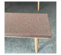 Cuscino per panca da esterno, 120 cm/150 cm/100 x 40 cm, antiscivolo e lavabile, per mobili da interni ed esterni, schiuma 45D ad alta resilienza, colore caffè (140 x 45 cm)