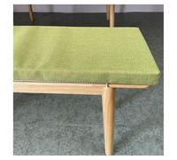 Cuscino per panca da esterno, 150 x 40 cm, antiscivolo, lavabile, per mobili da interni ed esterni, ad alta resilienza, in schiuma 45D, colore verde erba, perfetto per patio e giardino