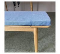 Cuscino per panca da esterno, 150 x 40 cm, antiscivolo, lavabile, per mobili da interni ed esterni, schiuma ad alta resilienza 45D, colore azzurro, perfetto per decorazione di giardino e patio