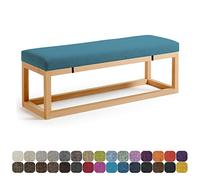 Cuscino per panca da esterno, 150 x 49,5 x 7,6 cm, resistente, per divano da giardino, finestra a bovindo e sedie a dondolo, lacci elastici per una vestibilità sicura, colore #25