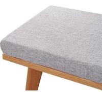 Cuscino per panca da esterno grigio, 150 x 40 x 3 cm, lavabile e antiscivolo, perfetto per giardino, mobili da patio e posti a sedere all'aperto, design confortevole e durevole