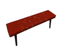 Cuscino Per Panca Da Esterno Impermeabile 5cm, Morbido Antiscivolo, Sfoderabile E Lavabile, Per Giardino, Terrazzo, Altalena, Dondolo, Divano, Interno E Esterno, 2-3 Posti(Red,55x16x2 in)