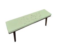 Cuscino Per Panca Da Esterno Impermeabile 5cm, Morbido Antiscivolo, Sfoderabile E Lavabile, Per Giardino, Terrazzo, Altalena, Dondolo, Divano, Interno E Esterno, 2-3 Posti(Green a,43x14x2 in)