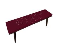 Cuscino Per Panca Da Esterno Impermeabile 5cm, Morbido Antiscivolo, Sfoderabile E Lavabile, Per Giardino, Terrazzo, Altalena, Dondolo, Divano, Interno E Esterno, 2-3 Posti(Burgundy,55x14x2 in)