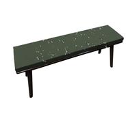 Cuscino Per Panca Da Esterno Impermeabile 5cm, Morbido Antiscivolo, Sfoderabile E Lavabile, Per Giardino, Terrazzo, Altalena, Dondolo, Divano, Interno E Esterno, 2-3 Posti(Green c,43x12x2 in)