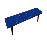 Cuscino Per Panca Da Esterno Impermeabile 5cm, Morbido Antiscivolo, Sfoderabile E Lavabile, Per Giardino, Terrazzo, Altalena, Dondolo, Divano, Interno E Esterno, 2-3 Posti(Dark blue,39x16x2 in)